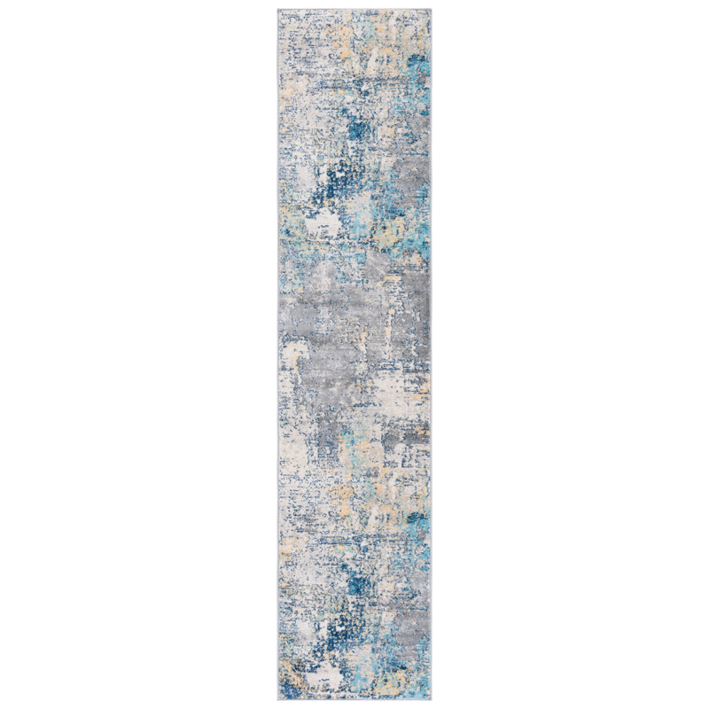 Jasper 100 Performance Abstract Rug, Runner 2' x 9'