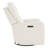 Celia Upholstered Genuine Leather Swivel Rocking Power Recliner-127449495