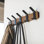 Portemanteau mural Yamazaki Home, acier et bois