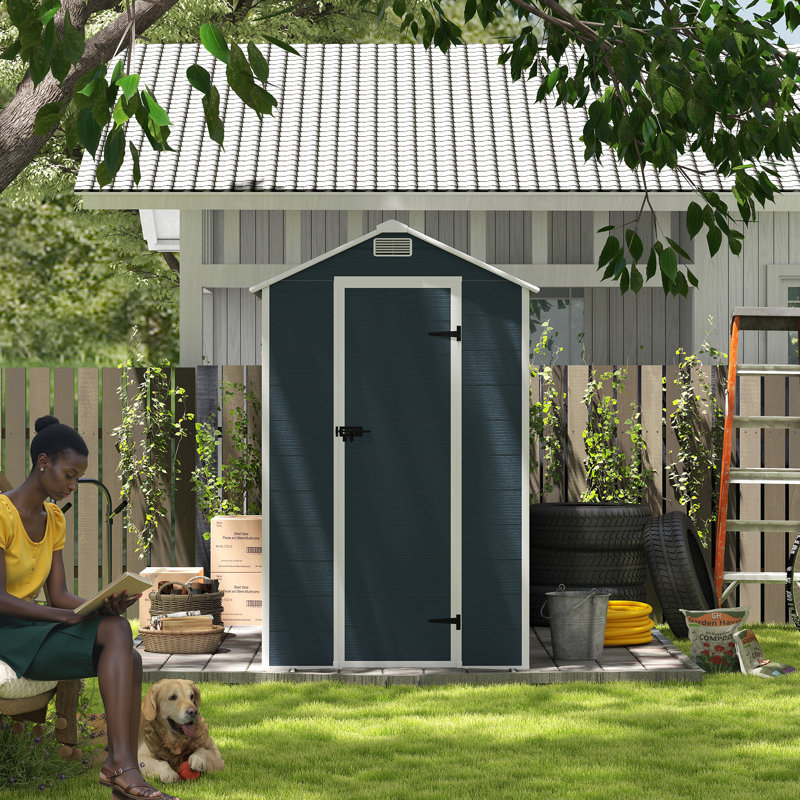 Spacious Resin Shed Durable Polypropylene Design Outdoor Storage Solution