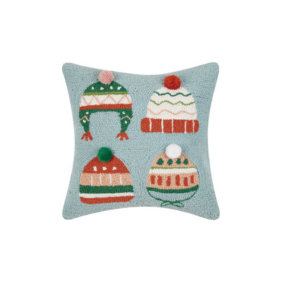 Coussin d'hiver avec pompons Winter Hats