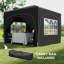 Outsunny 3 x 3(m) Pop Up Gazebo with Sides, Carry Bag, UPF50+-107770050