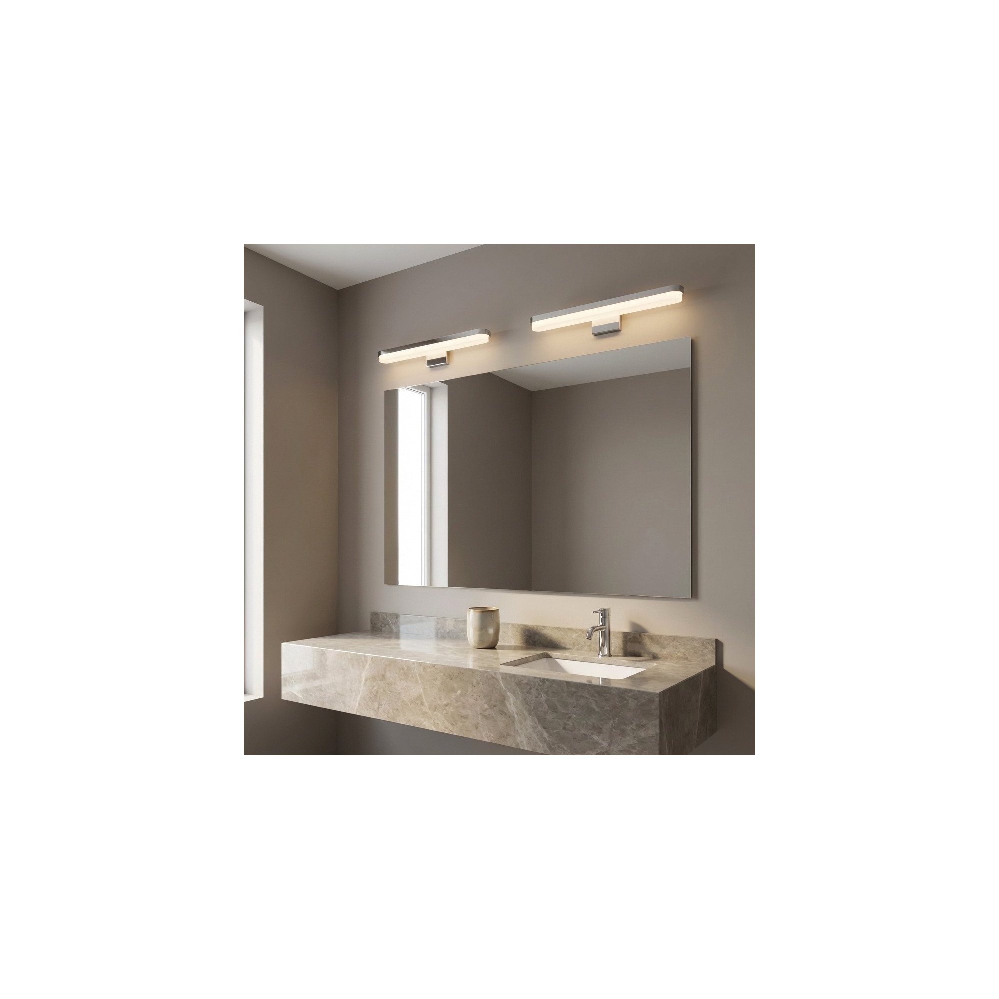 Briar Vanity Light, 5" H x 27" W x 4" D, Burnished Brass