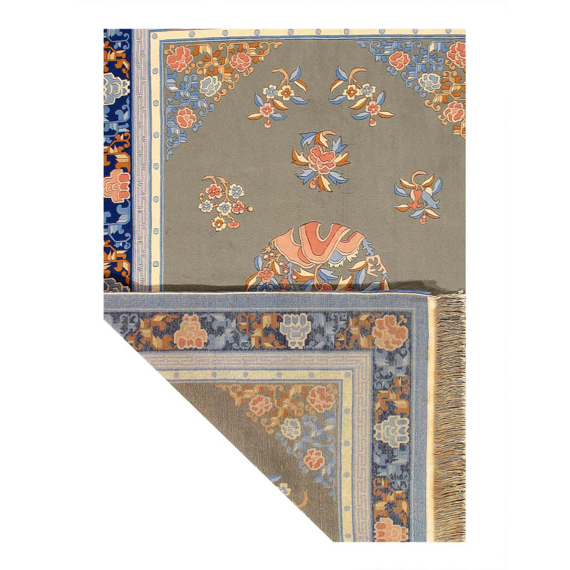 Isabelline Chinese Art Deco Vintage Rug - 5'11'' X 7'8''