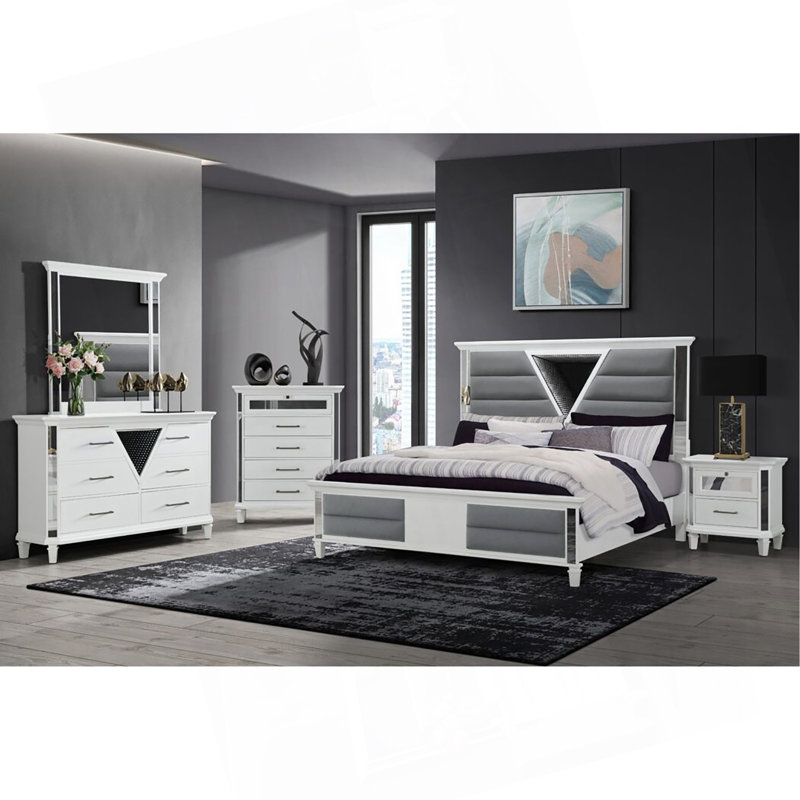 Table de chevet blanche Muhan