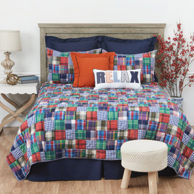 Madras Cotton Reversible Quilt