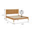 Lit plateforme en bois massif avec tête de lit Led-364890651-364890652