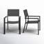 Chaise de patio empilable en aluminium Rafael