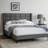 Linen Bed with Tufted Headboard-1578059427-1607275763