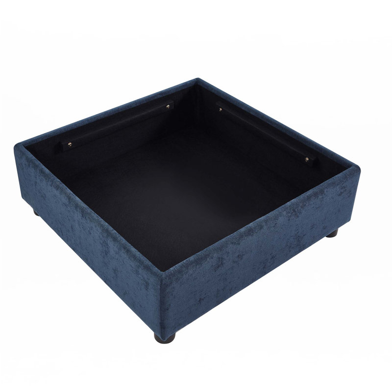 Canapé modulaire en U, Polyester bleu foncé