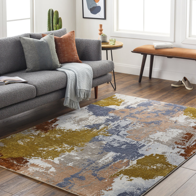Raydan Abstract Machine Woven Area Rug in