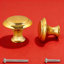 18 boutons de tiroir et d'armoire ronds 18 pièces, poignées en acier inoxydable or mat 30 mm pour la commode, la cuisine et la quincaillerie du meuble