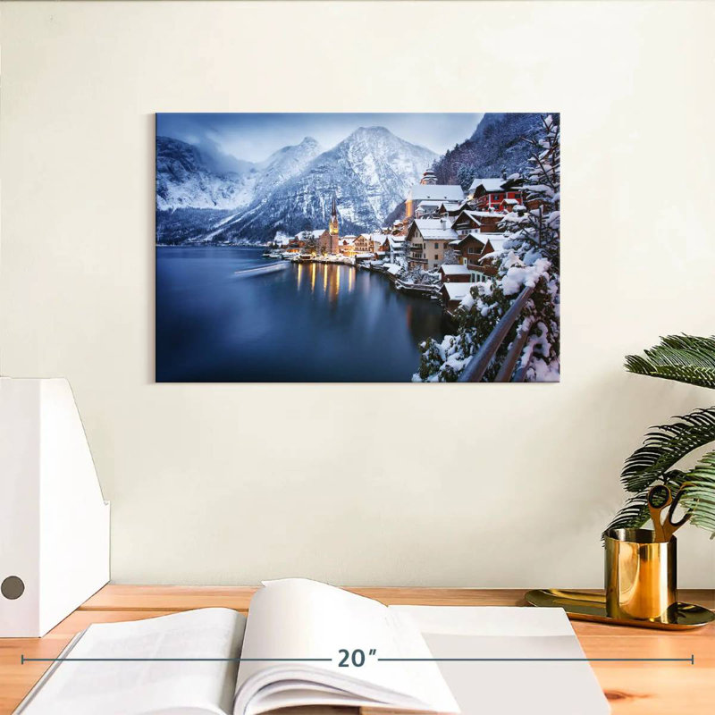 Ravi Wintry Hallstatt, H 8 po x l 12 po