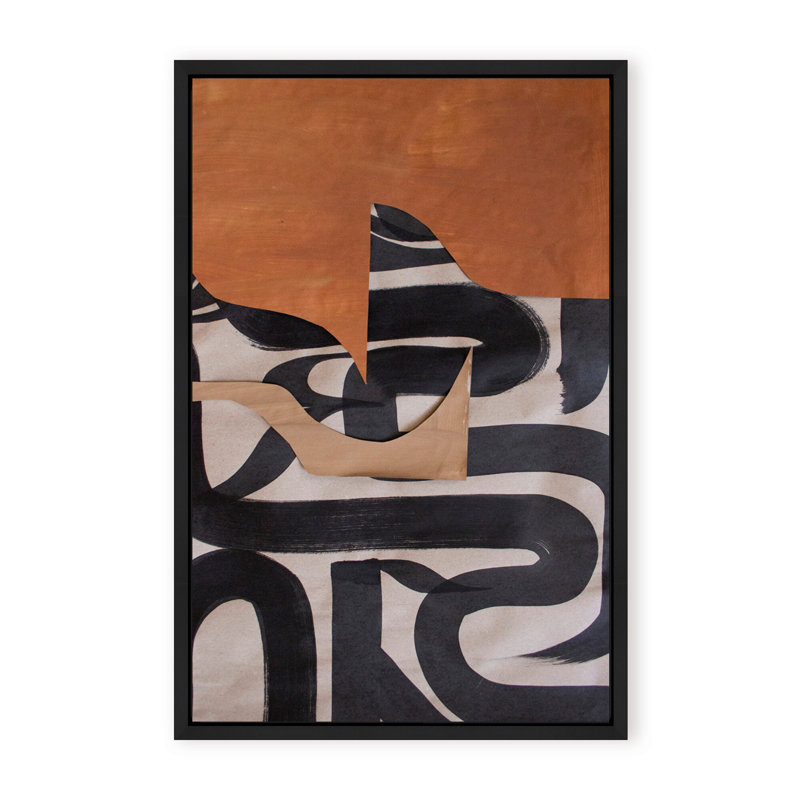 Gai: A Symphony Of Abstraction, Framed Canvas, 48" H x 36" W x 2.375" D, White