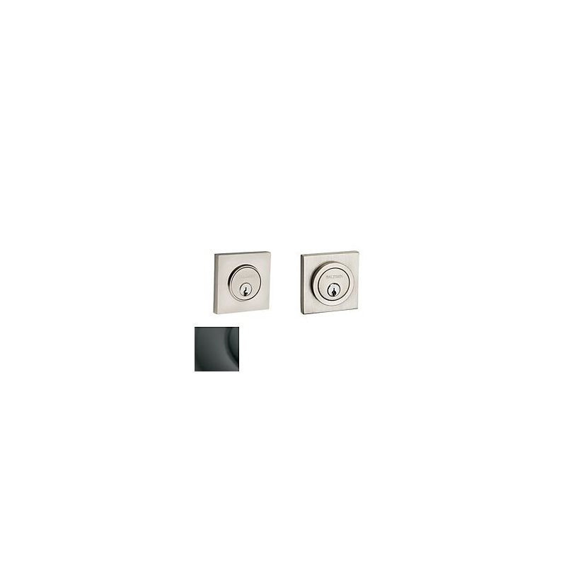 Contemporary Square Double Cylinder Deadbolt, Oil Rubbed Bronze, Yes