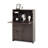 Desk Cabinet For Home Office Efficiency - With Storage Walnut Particle Board Small Spaces Drawer And Shelves Dorm Use Color