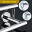 Barre à serviettes ajustable rétractable en acier inoxydable de 15 à 27 pouces, porte-serviettes mural pour salle de bain-99080268