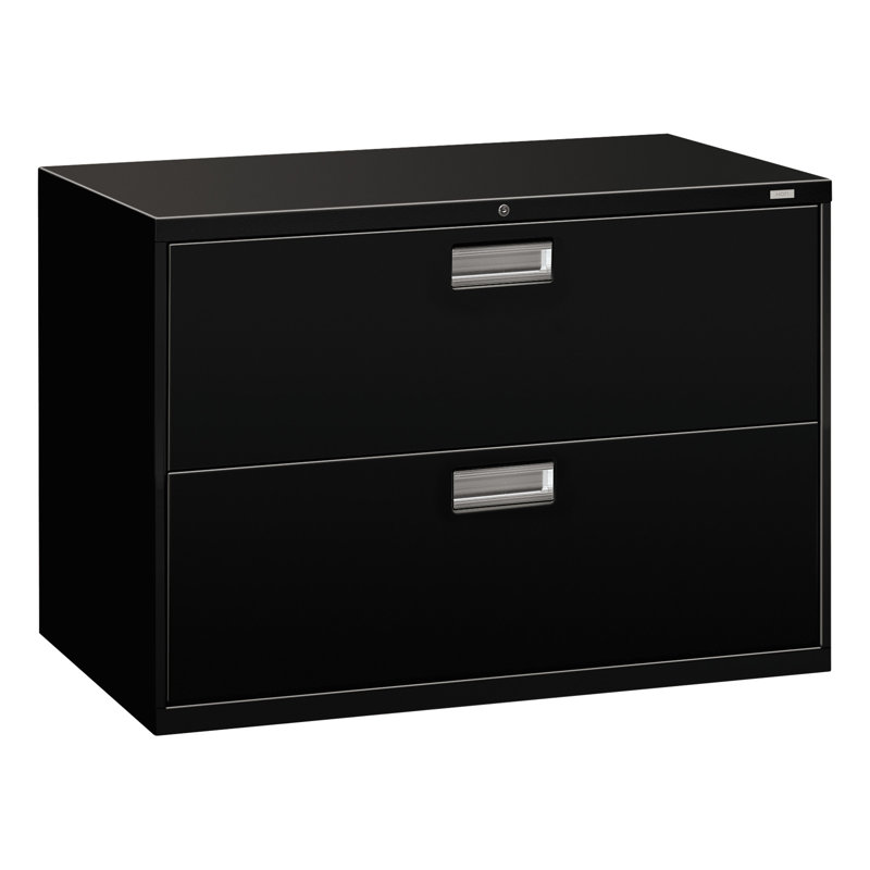 Brigade 2-Drawer Lateral Filing Cabinet, Black