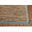 Tapis marocain brun à rayures moderne 9 x 13