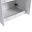 Meuble-lavabo 36 po avec lavabo en résine, 2 portes à fermeture douce et 1 armoire latérale, conception à fixation flottante, contreplaqué