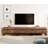 Modern TV Stand With Storage Cabinets For 110 Inch TV, Wood Entertainment Center Media Console Table With Metal Legs For Living Room, Brown