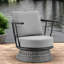 Chaises longues de patio durables, structure en métal, conception moderne pour le confort extérieur