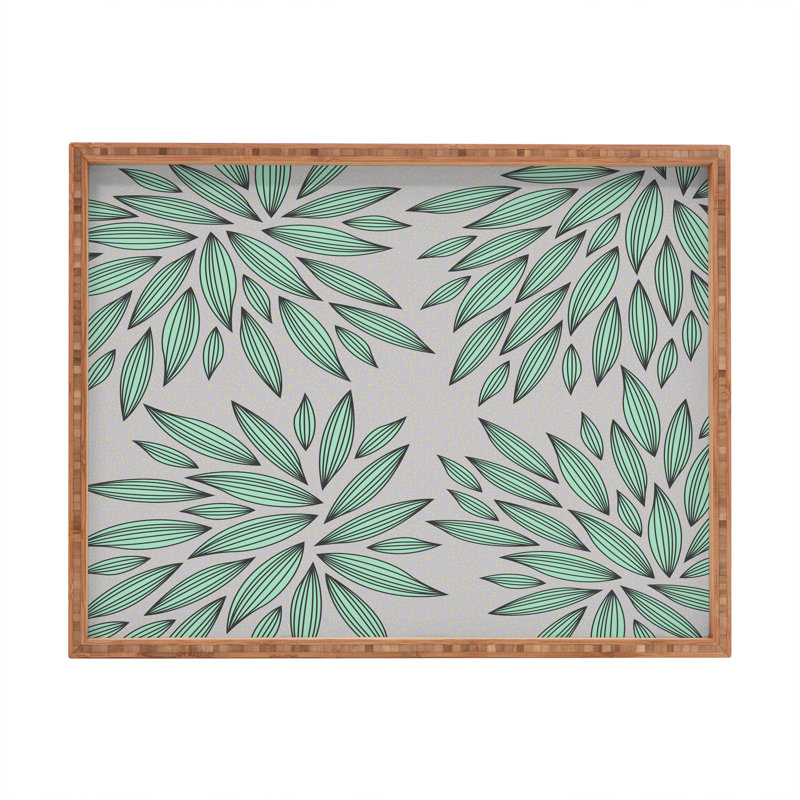 Gabi Wood Tray, 1.75" H x 18" W x 14" D
