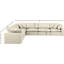 Canapé modulaire réversible en similicuir de 160 po de largeur-87141455