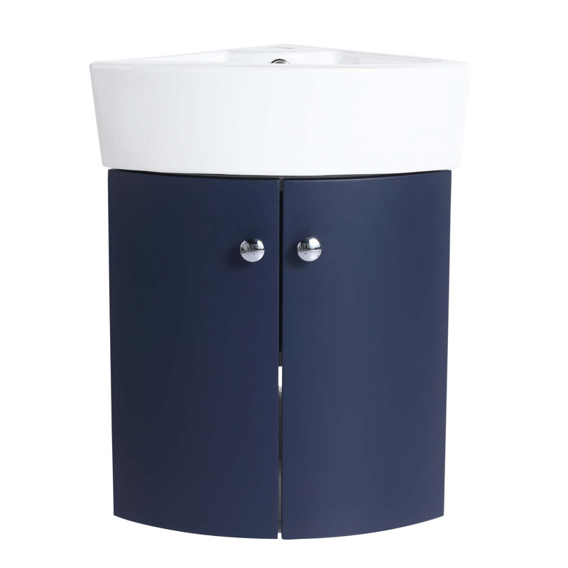 Ensemble de meuble-lavabo de coin pour salle de bain en coin