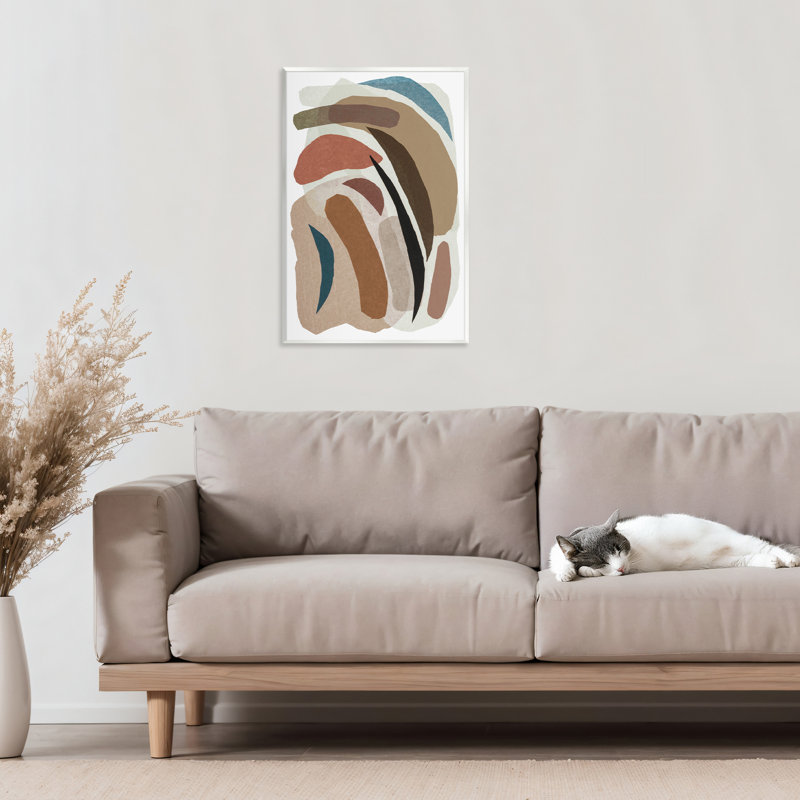 Plaque murale Earthy Organic Collage, design par Nikki Galapon, H 19 po x l 13 po