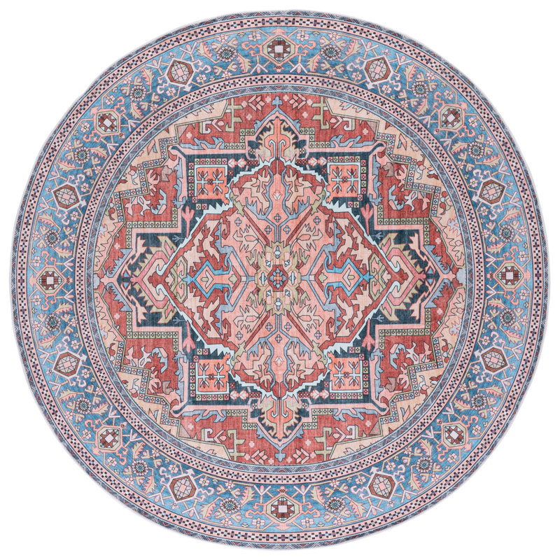 Tapis d'intérieur lavable à la machine Arizona Performance, Rond 6 pi