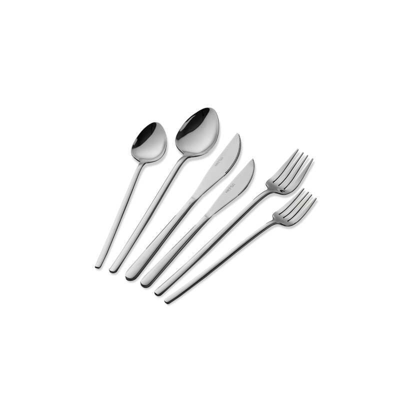 Ensemble de couverts de qualité supérieure 36 pièces, acier inoxydable argenté | 9,4 po x 7,9 po x 2,0 po | Résistant à la rouille et durable | Parfait pour un usage quotidien et des occasions spéciales | Conception élégante pour des expériences culinaires modernes