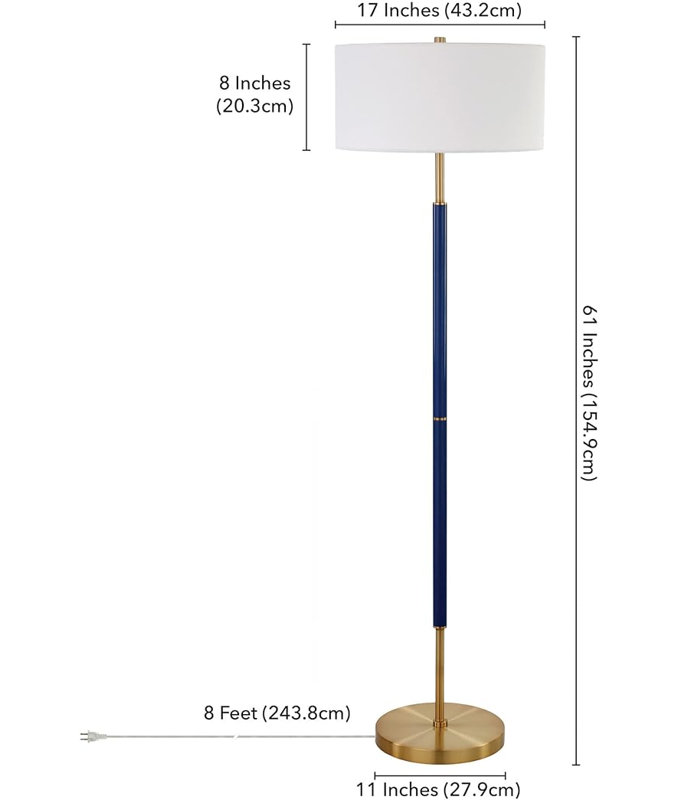 Jetaime 61.5'' Column Floor Lamp