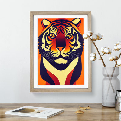 Tiger No.2 Abstract - Framed Print