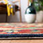 Tapis rouge / vert en laine touffeté à la main Grete-462199307