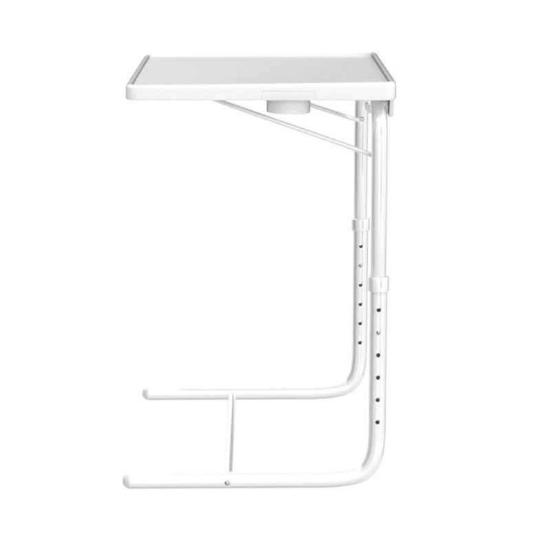 Bocchino Adjustable Metal Base Computer Desk, White