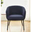 Chaise d'appoint moderne en velours côtelé avec pieds en métal et assemblage facile-1454187933
