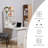 Wall Mounted Fold Out Convertible Desk, Multi-Function Floating Desk With Storage Shelf For Home Office