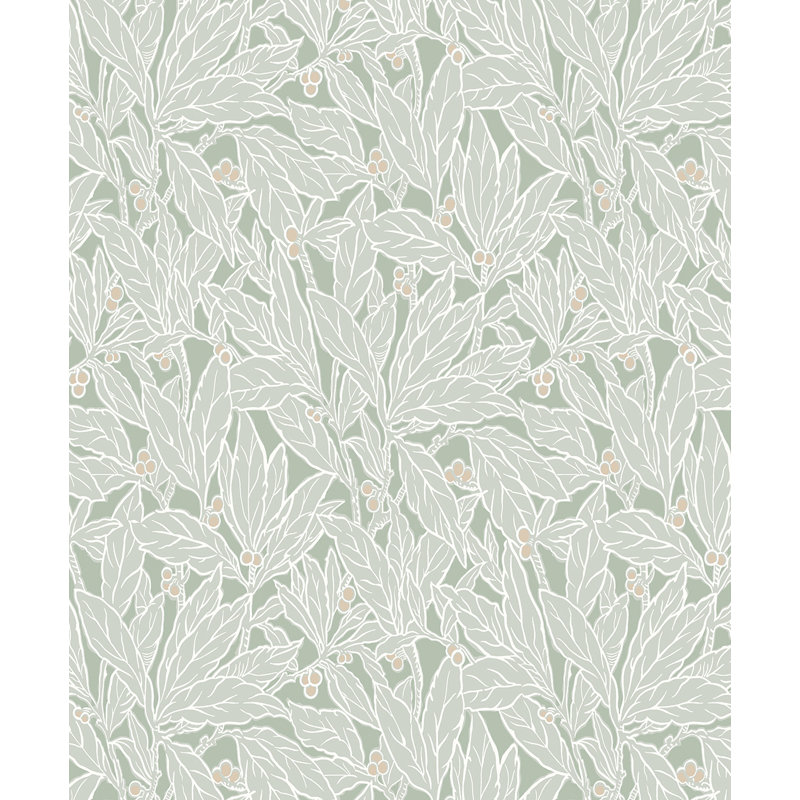 Rouleau de papier peint L 33 pi x l 20,9 po, Menthe verte