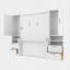 Lit escamotable double avec placard et tiroirs-260775501