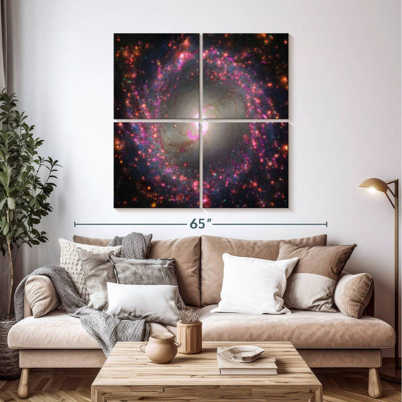 Oberle James Webb's Multiwavelength View Of NGC 3351, 45" H x 45" W
