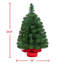 Arbre de Noël de table portable avec base en béton vert-331898141-372539488