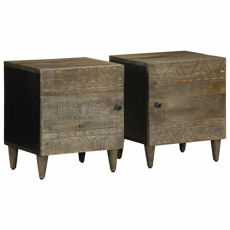 40cm W Metal Bedside Table