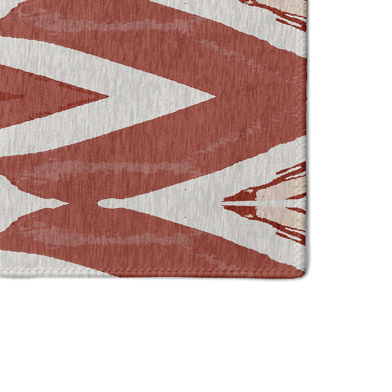 Tapis abstrait rouge, Rectangle 3 pi x 5 pi