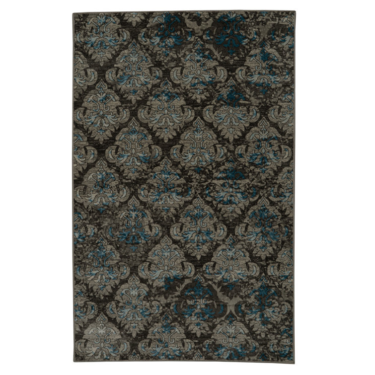 Christopherso Oriental Brown and Beige Soft Low Pile Area Rug