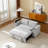 Light Grey  Fabric Sleeper Sofa Bed