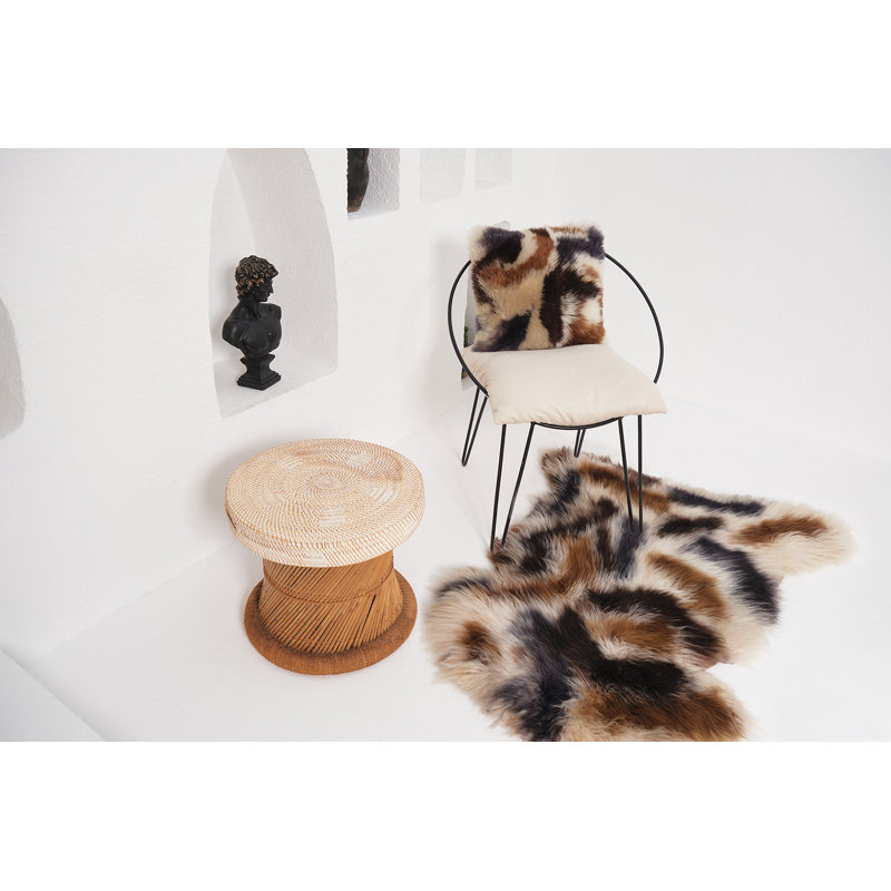 Aaleiah Sheepskin Hand Woven Area Rug, Novelty 75cm x 100cm