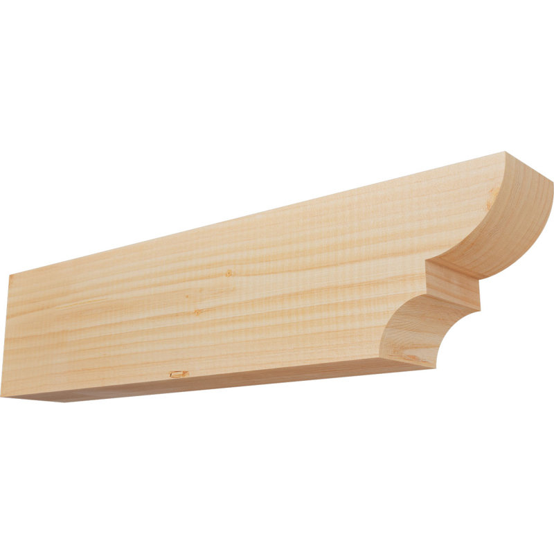 Queue de chevron lisse Ridgewood, Sapin de Douglas, 6"H x 3 1/2"W x 24"L