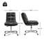 Chaise de bureau pivotante avec roulettes Paynesville-1100861271-1150700074