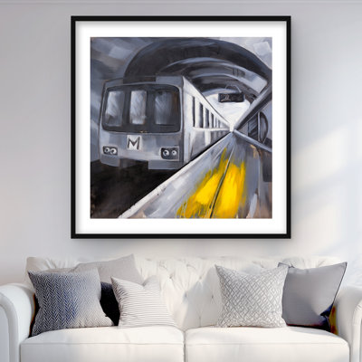 Subway Transportation Livingroom Framed Matted Print Decor
